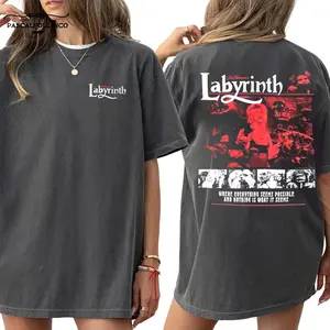 Labyrinth Character Scenes Black Shirt, Movie Sweatshirt,, Cotton Unisex T-shirt, Crew Neck, Size S- 4xl, Menswear Top, Womenswear Top Underwear Streetwear