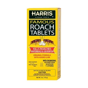 Harris Famous Roach & Silverfish Killer Tablets, 6 oz.