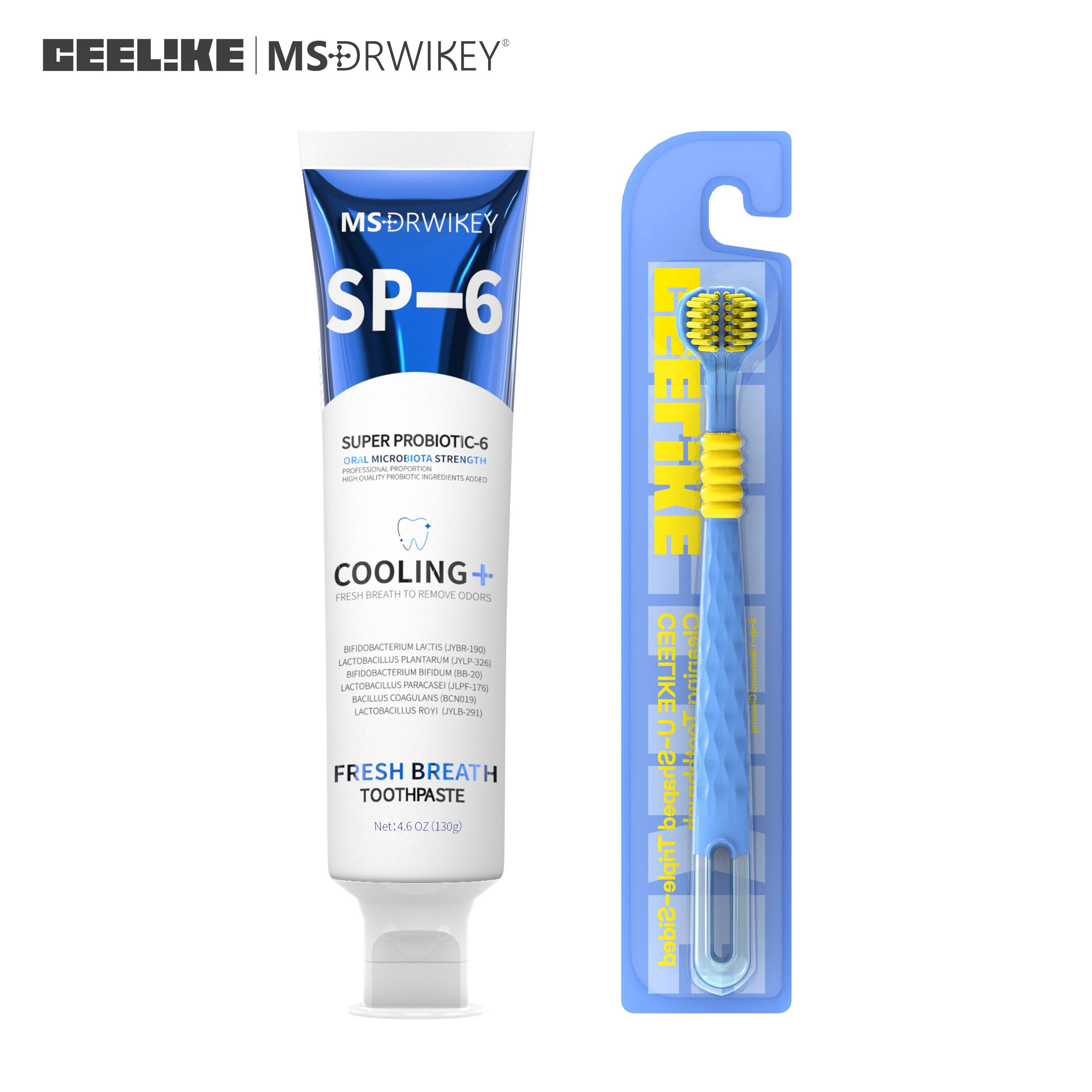 CEELIKE 3-Sided Toothbrush + Toothpaste Set – 360° All-Around Cleaning, Gentle Care, Ideal for Daily Oral Care, Travel-Friendly Design, Available in Multiple Combinations.