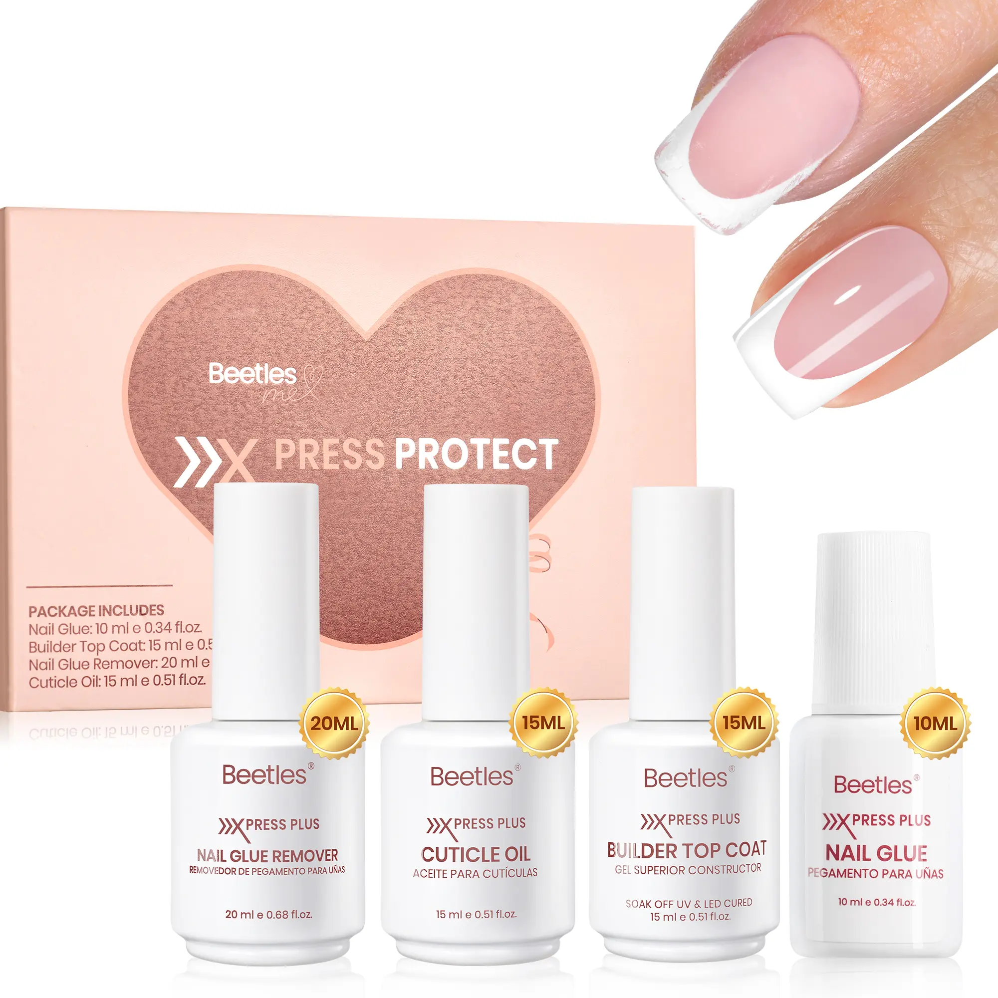 4Pcs Press-On Nail Essential Kit