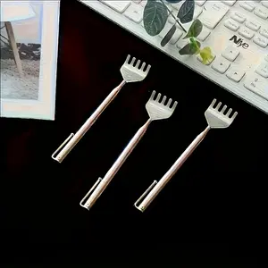 3 Extendable Stainless Steel Back Scrubber | 19.69 inch Portable and Retractable Tool for Massage and Back Scraping