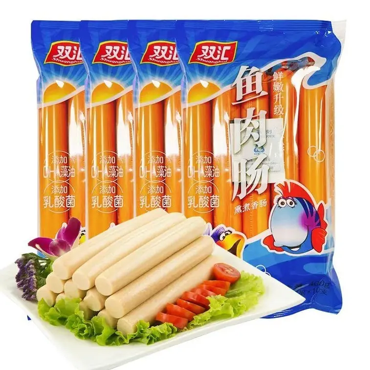Shuanghui’s Premium Tender Fish Sausages: A Nutritious, Ready-to-Eat Protein Snack (10pc Pack, 400g)