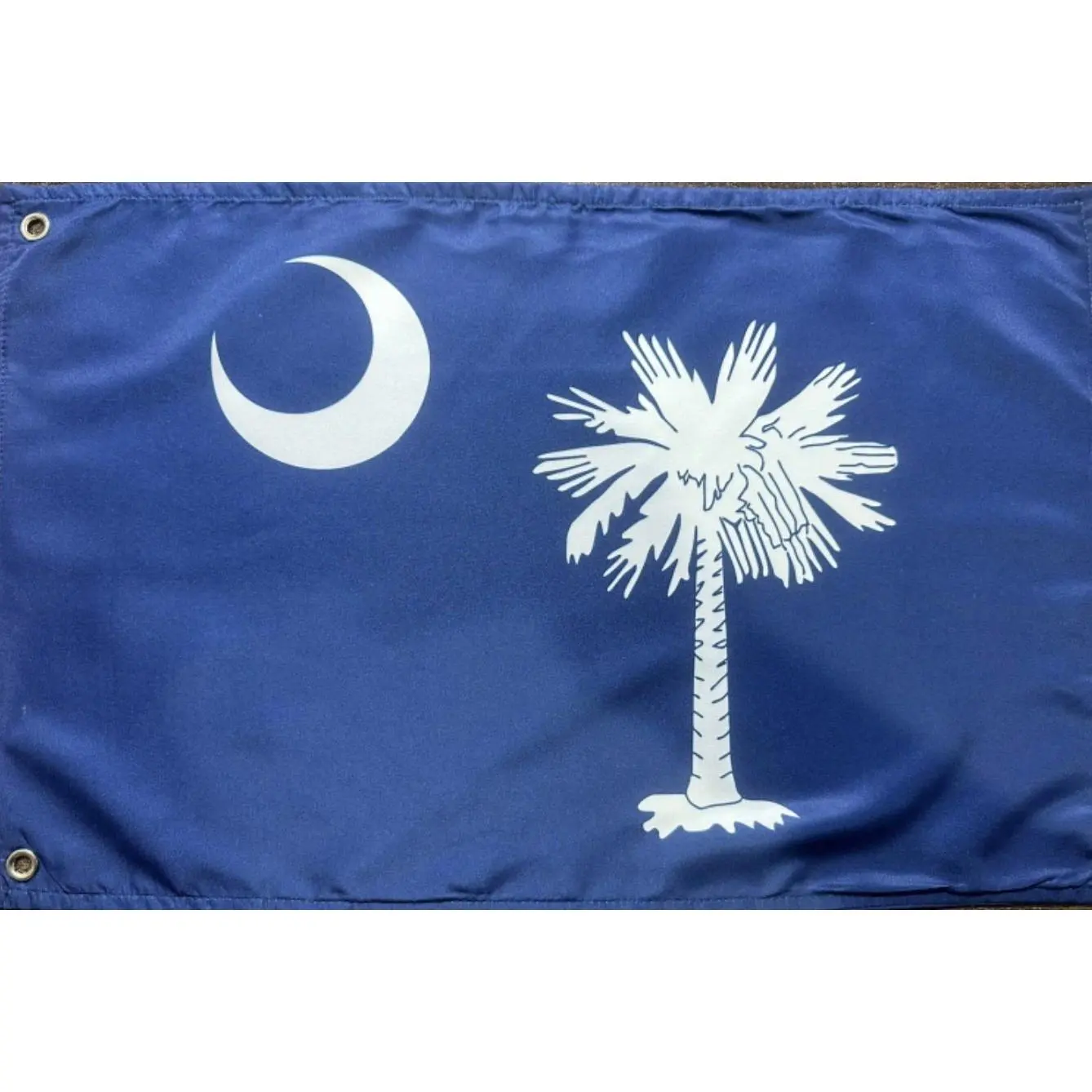 12"x18" South Carolina State Flag Banner (sc flag) - Double-Sided Micro Twill with Stainless Grommets, All-Seasons Party Backdrops for Home & Festive Occasions, Decorative