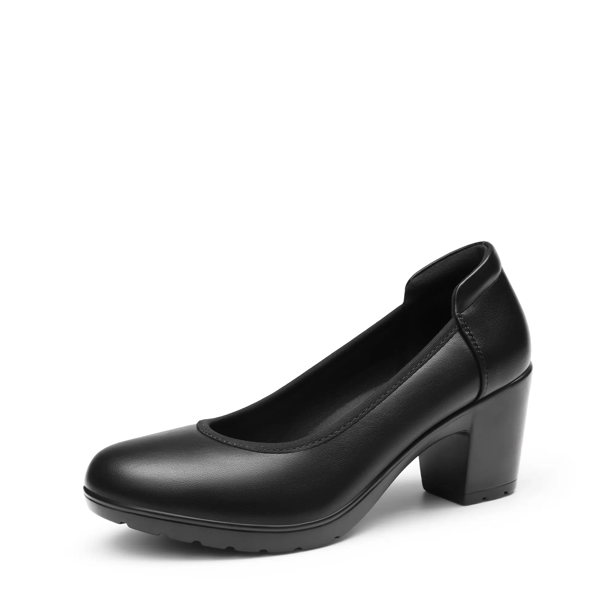 Dream Pairs Women's Edena Chunky Low Block Heel Cuban Pumps with Comfortable Insole, Foam Lining and TPR Outsole,back to school,back to school haul