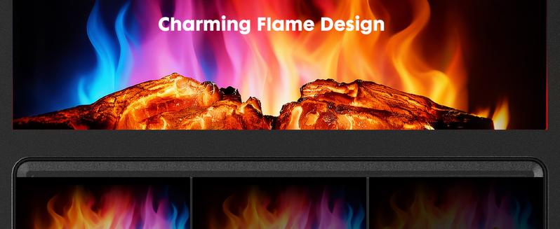 Freestanding Electric Fireplace, Indoor Fireplace Heater with 3D Flame Effect, Overheating Safe Design, Energy Saving Space Heater with 12H Timer&Remote for Living Room, Bedroom Freestanding Electric Fireplace, Indoor Fireplace Heater with 3D Flame Effect, Overheating Safe Design, Energy Saving Space Heater with 12H Timer&Remote for Living Room, Bedroom