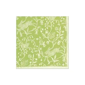 Cocktail Napkin - Hedgerow - Moss Green