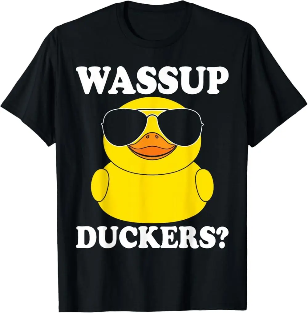 100% Premium Cotton Wassup duckers funny rubber duck duckie ducky T-Shirt