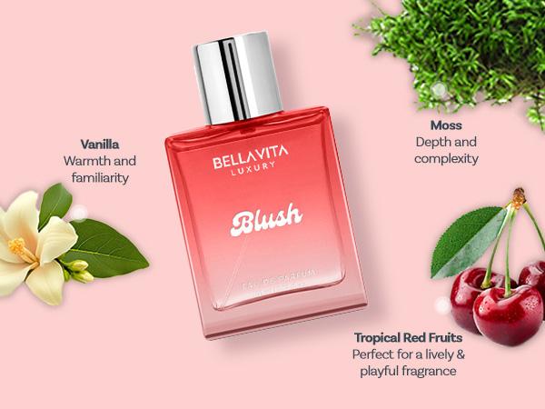BellaVita Luxury Blush & Glam Perfume Combo for Women | Eau De Parfum Gift Set | Long Lasting Floral, Woody & Musky Fragrances | 2 x 100ml | Elegant, Premium & Cruelty-Free Perfume Duo