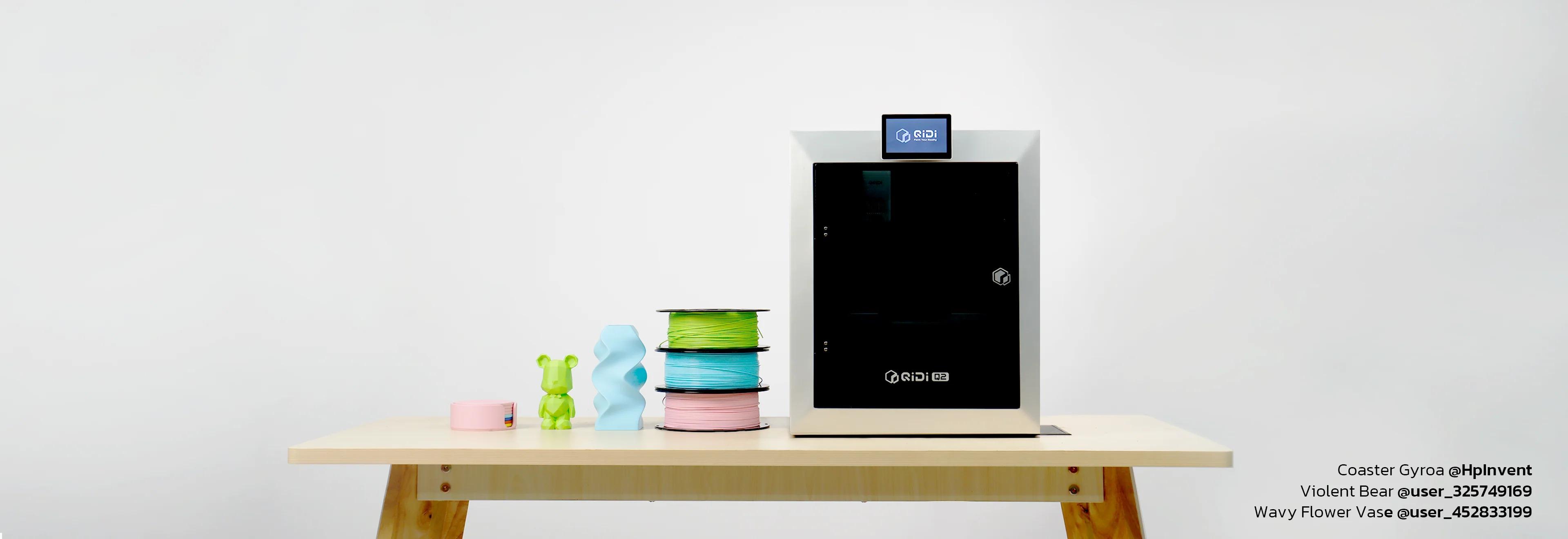 QIDI TECH PLA Basic Filament 1.75mm, Easy-to-Print 3D Printer Filament, High-Speed Printing up to 300mm/s, RFID Auto Recognition, Compatible with Most FDM 3D Printers, 1kg Spool (2.2lbs)