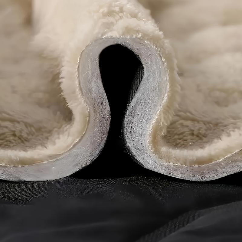 Men's Warm Winter Set with Thick Insulating Layer, Breathable and Lightweight, Straight Cut with Elastic Waistband and Pockets, Stretch Fabric, Machine Washable, Suitable for Home, Office, and Outdoor Activities