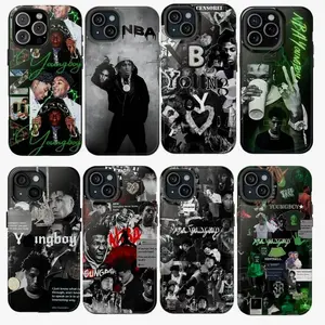 Rapper Y-YoungBoy phone case Compatible with iPhone X, 11, 12, 13, 14, 15, 16, 17 Series & Samsung Galaxy S21, S22, S23, S24, S25 Series