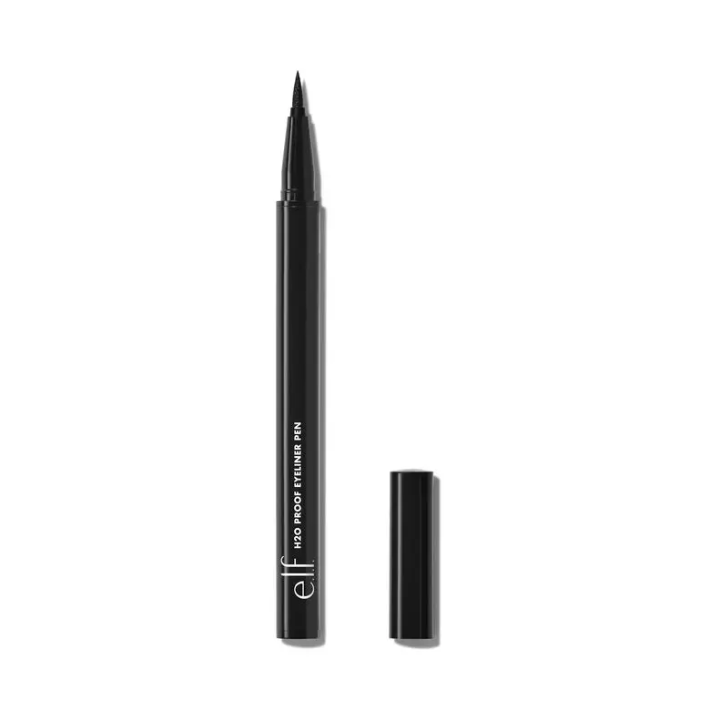 e.l.f. H2O Proof Waterproof Eyeliner Pen - Precision Felt Tip, Intense Pigment Quick-Dry, Smudge-Resistant Matte Finish, Cat Eye Wing, 2 Shades