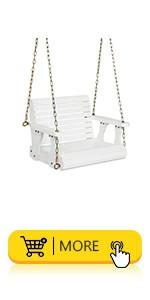 VINGLI Heavy Duty 660 LBS Wooden Swing Frame with Extra Bottom Connection Board, Upgraded A-Frame Porch Swing Bench Stand for Indoor & Outdoor (Rustic)