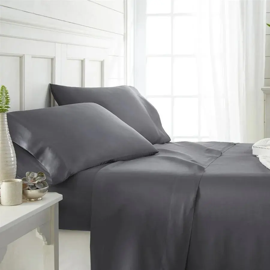 Bedroom Bedding Sheet Sets - 6-Piece Full/Queen/King & 3-Piece Twin Microfiber Deep Pocket Bedsheet Sets, Ultra Soft, Wrinkle-Fade Resistant, Breathable All-Season Luxury Hotel-Quality Linens, Bedroom Bedding Set