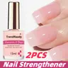 Unisex 2pcs 4-in-1 Liquid Nail Hardener Builder Strengthener, Non-Toxic Keratin & Vitamin E Infused Nail Treatment, Quick-Dry Instant Smoothing for Manicure & Pedicure