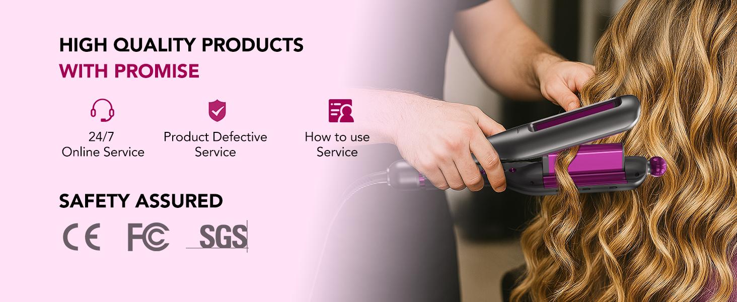 SKG WaveFlex 4-in-1 Adjustable Hair Waver Crimper – Beach Waves Curling Wand, Mermaid Hair Style, Ceramic 4 Barrel Sizes, 5 Temp Settings & Negative Ionic Care, Fast Heat-Up, Safe and Easy to Use SKG WaveFlex 4-in-1 Adjustable Hair Waver Crimper – Beach Waves Curling Wand, Mermaid Hair Style, Ceramic 4 Barrel Sizes, 5 Temp Settings & Negative Ionic Care, Fast Heat-Up, Safe and Easy to Use