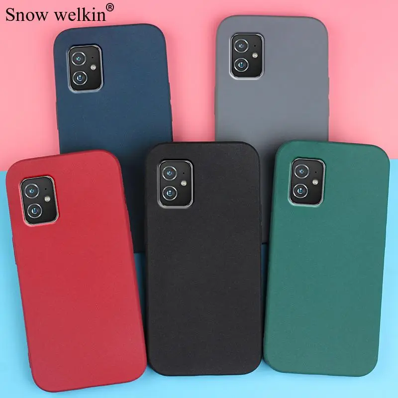 Sand Matte Soft Silicon Full Protect Shockproof Anti-Slip Case For Asus Zenfone 8 ZS590KS Phone Cases Cover S Fundas