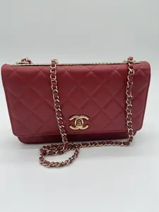 Pre-owned CHANEL Leather Shoulder Bags Lambskin Quilted Trendy CC Wallet on Chain | BAG CHA 29350736