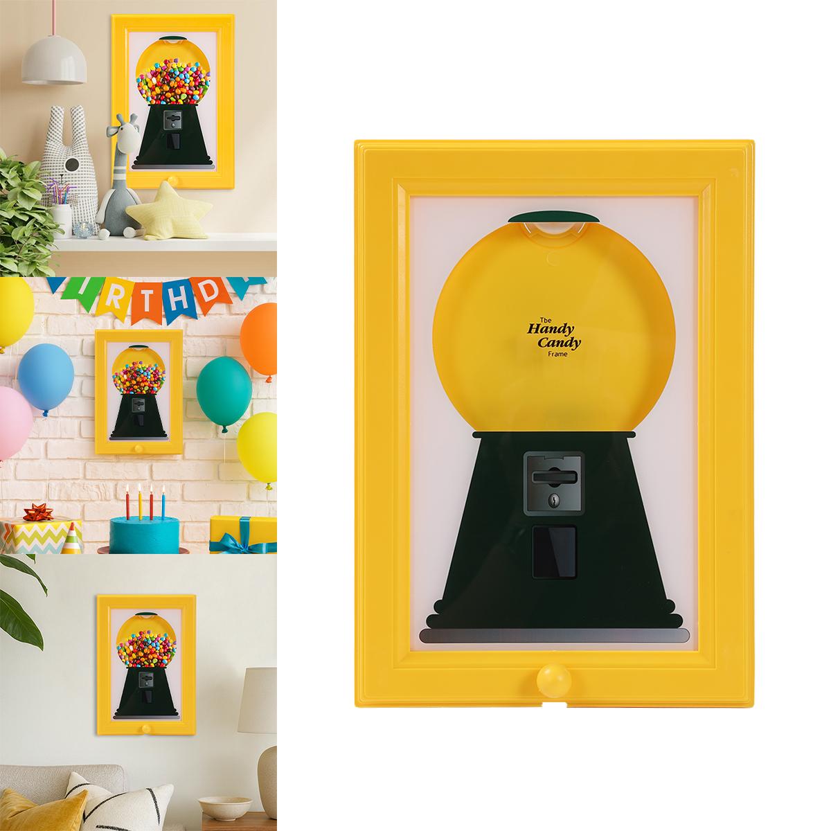 Candy Dispenser Picture Hanging Frame Gumball Machine Design for Fast Distribution of Candies Nuts Dog & Cat Treats Perfect for Birthday Holiday Gifts Candy Dispenser Picture Hanging Frame Gumball Machine Design for Fast Distribution of Candies Nuts Dog & Cat Treats Perfect for Birthday Holiday Gifts