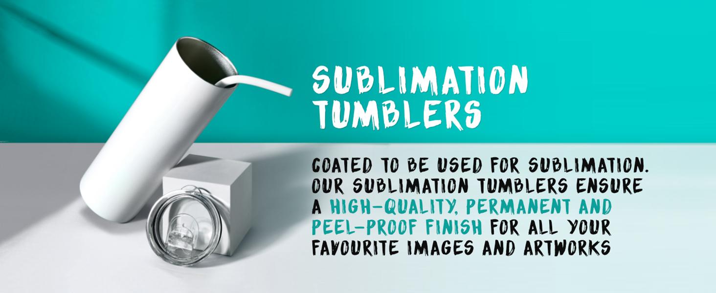 makerflo 20 oz Skinny Powder Coated Tumbler with Lid and Straw | Craft-Ready for DIY Gifts & Personalization (Laser Engravable, UV DTF, Epoxy, Vinyl) - Not for sublimation and DTF