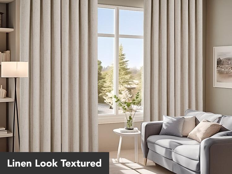 Deconovo Linen 100% Blackout Curtains 2 Panels, Thermal Insulated Living Room Curtains, Room Darkening Window Curtains Drapes for Bedroom Windows Deconovo Linen 100% Blackout Curtains 2 Panels, Thermal Insulated Living Room Curtains, Room Darkening Window Curtains Drapes for Bedroom Windows