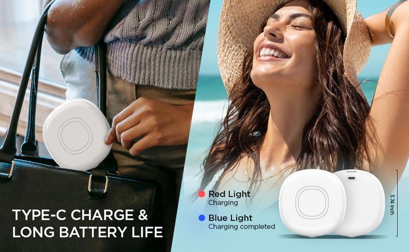 DayIn UV Mirror for Sunscreen Test with UV Camera, Sun Protection Visualization Travel Makeup Mirror with LED Light and 3X Magnification Pocket Mirror