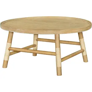Livabliss x Becki Owens Esmarca Minimal Wood Design Modern Coastal Living Room Furniture Coffee Table