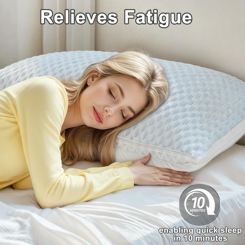 2PCS Raybee Luxury Pillows for You Bed sofa with 900G Adjustable Premium Fiber Filling & Cooling Memory Cover,Festival gifts, Decor Bedroom Accessories [Black Friday]