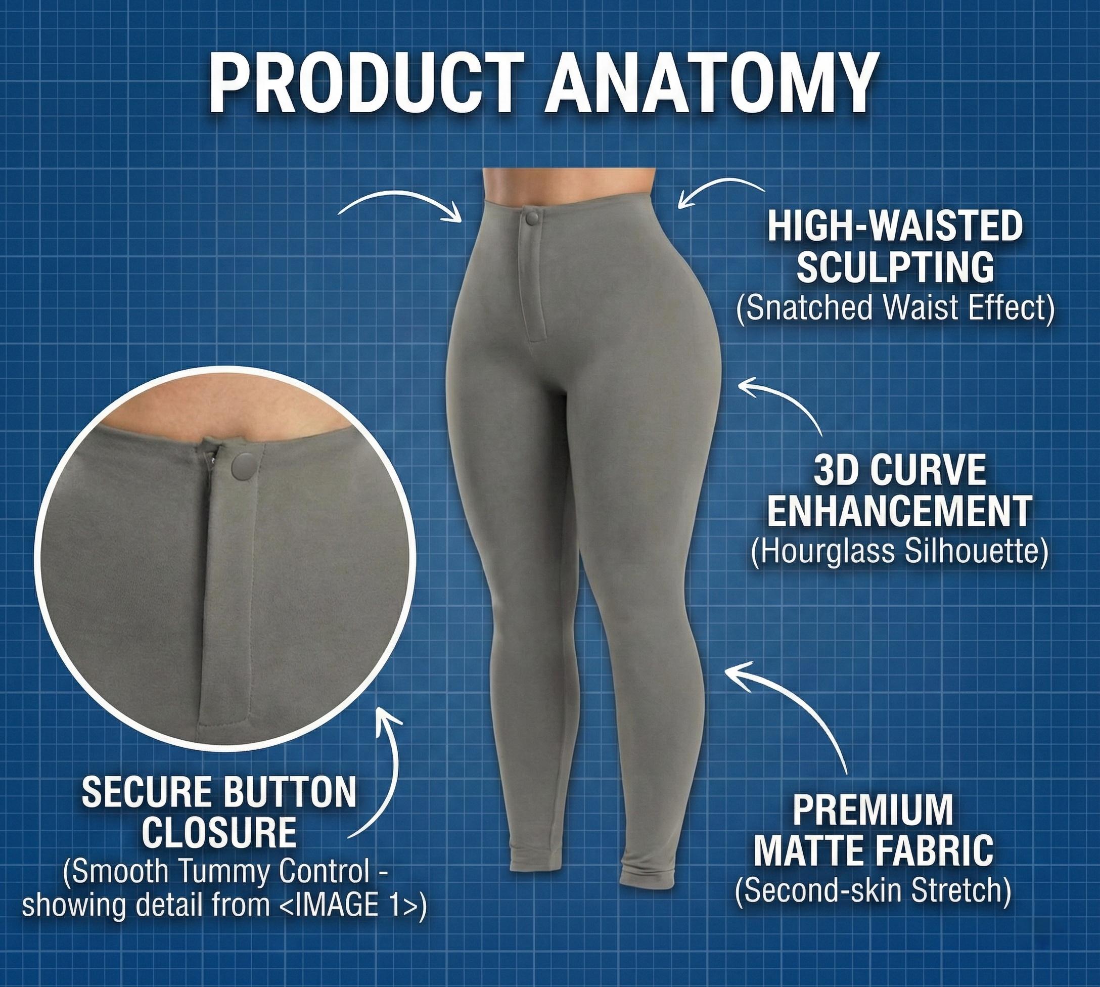 ChicCurve Shapewear Leggings for Women Tummy Control High Waisted Ultra Stretch Comfortable Fit SpringStatements