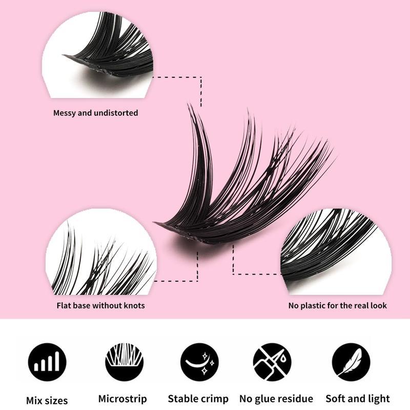 2026 new 4 in 1 Eyelash Extensions Kit with Bond Seal Tweezers Brush for DIY Asian Doll Lash Clusters Professional Eye Makeup Tools for Women Girls Set Flawless Cosmetic Set 2026 new 4 in 1 Eyelash Extensions Kit with Bond Seal Tweezers Brush for DIY Asian Doll Lash Clusters Professional Eye Makeup Tools for Women Girls Set Flawless Cosmetic Set