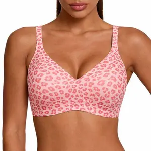 Women Wirefree Bras for Women Full Coverage No Underwire Everyday Bras Comfortable Wireless Jelly Bras