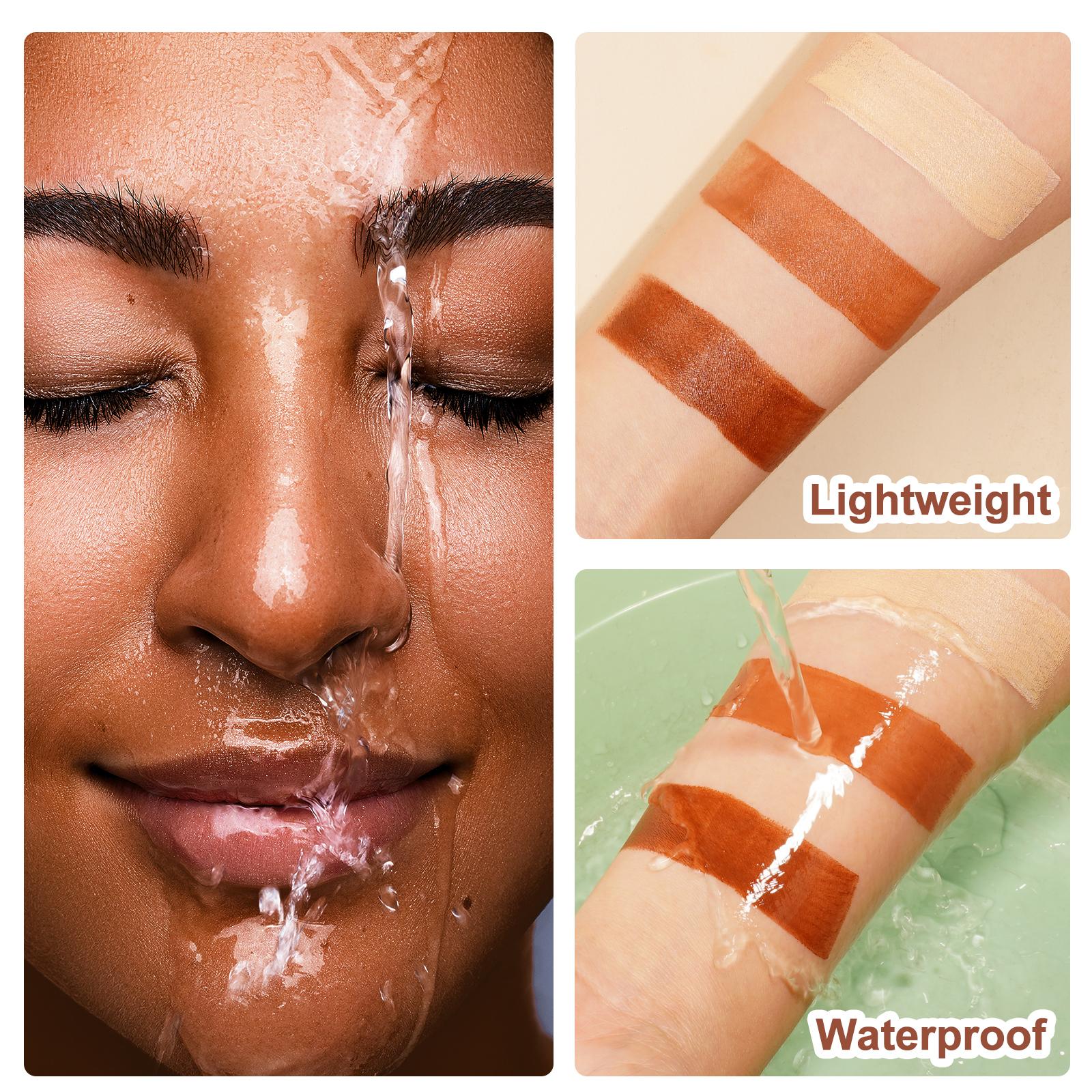 Aliver 2-in-1 Color Changing Concealer Stick with Cosmetic Brush, Brightening Long-Lasting Concealer for All Skin Types (Ivory/Natural Tan/Espresso) – Covers Acne, Doubles as Foundation