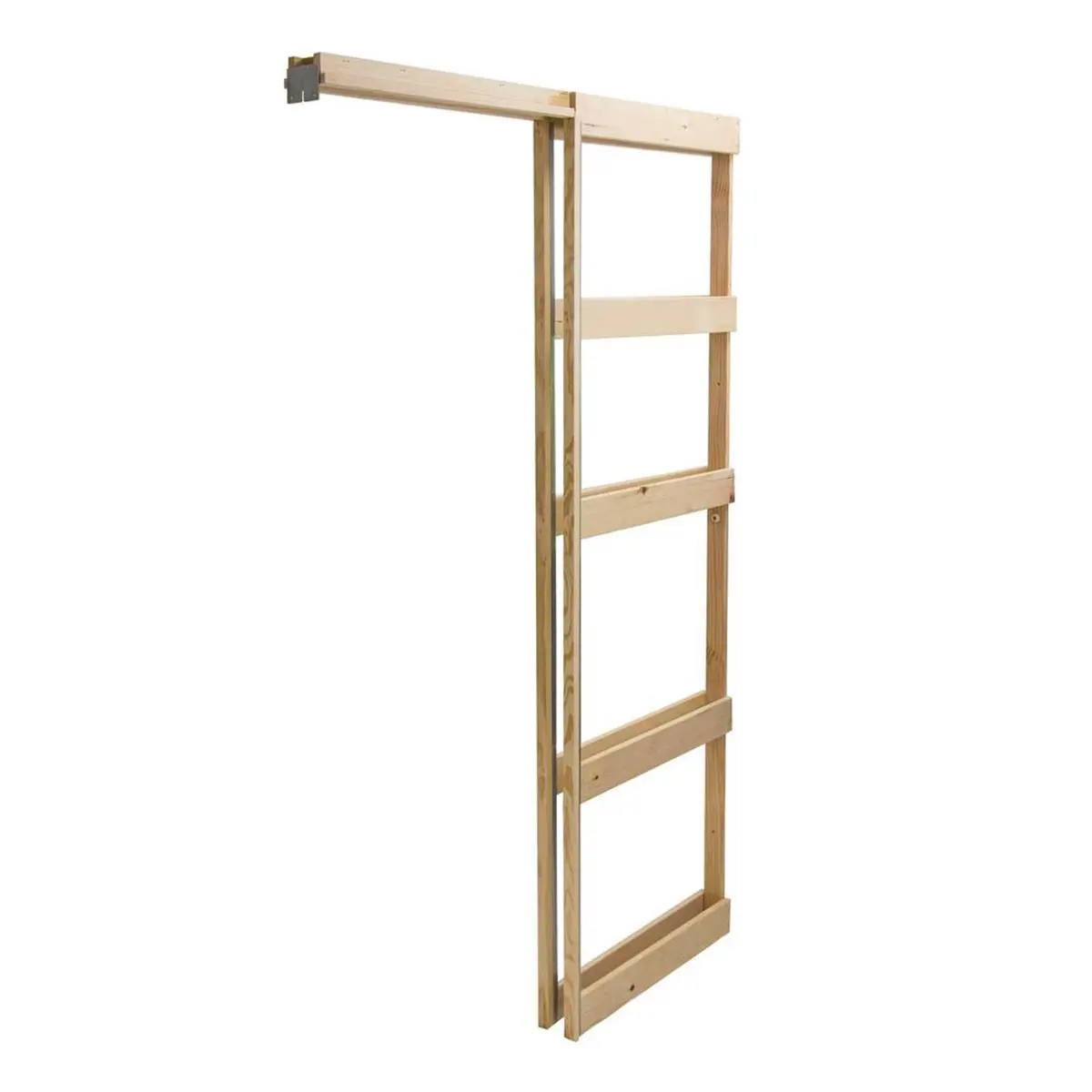 212 MAIN Knock-Down Wood-Aluminum Slide and Hide Pocket Door with Aluminum Track, Trim-to-Size Option - Residential Home Improvement Building Supplies, Slide And Hide Doors