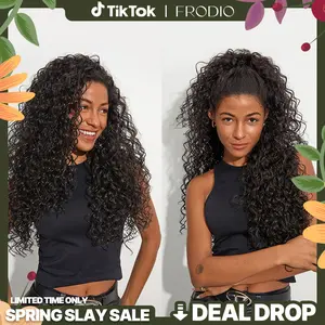 [Blend] Frodio Veralux™  3in1 Half Wig Curly Hair  Ready To Wear Shaggy Waves Big Hair 26" Curly Hair Wig Valentine's Day