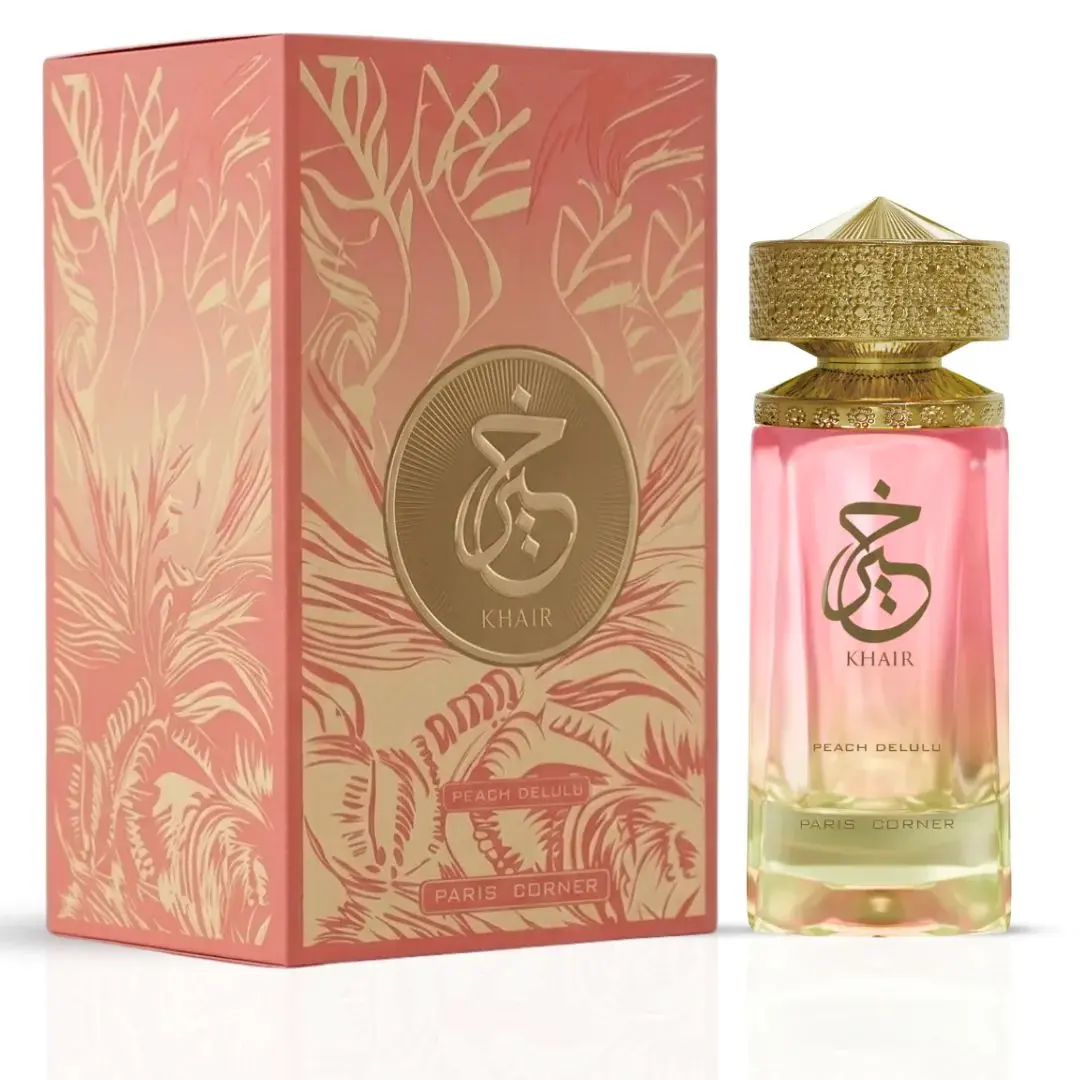 Khair Peach Delulu Eau de Parfum Spray 100ml (3.4 oz) by Paris Corner