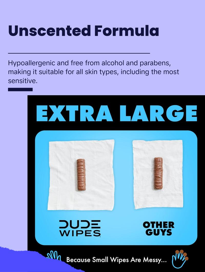 - Flushable Wipes - 3 Pack, 144 Wipes - Unscented Extra-Large Adult Wet Wipes - Vitamin-E & Aloe - Septic and Sewer Safe - Flushable Wipes - 3 Pack, 144 Wipes - Unscented Extra-Large Adult Wet Wipes - Vitamin-E & Aloe - Septic and Sewer Safe