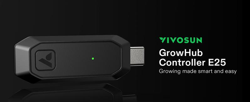 VIVOSUN GrowHub Controller E25 for Grow Tent Cooling Ventilation Lighting, Supports Smart Grow System Devices, Easy to Install & Use, WiFi App Controllable, Expansion Port for E42/E42A