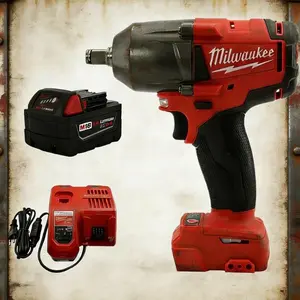 Milwaukee M18 500/900/1000NM High Torque Impact Wrench, Friction Ring Socket Retention, Variable Speed Control, Smart Torque Management, Ideal for Machinery Repair, Auto Chassis Service, Garage Projects, Heavy Duty Cordless Power Tool