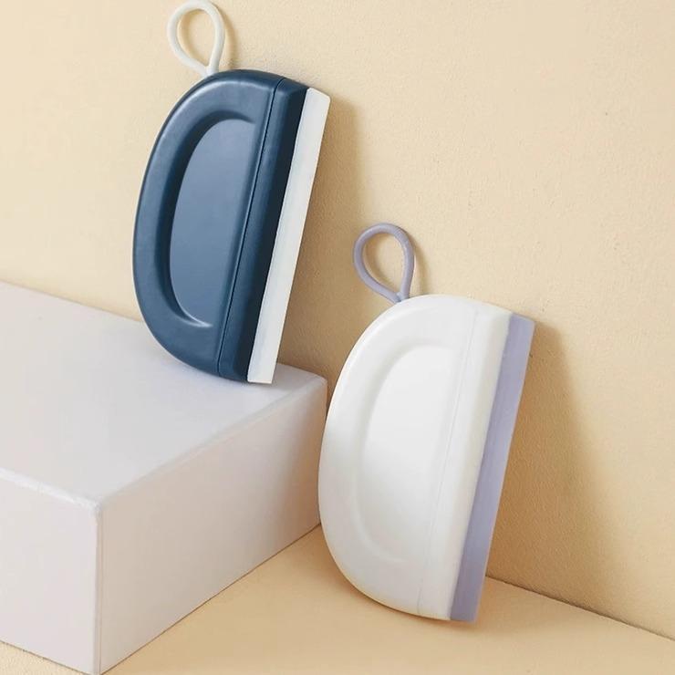 Mini Squeegee for Bathroom - Japanese-style Cleaning Tool for Countertop, Glass & Mirror (Defogging & Scraping, Water Repellent, Shower Door, Window Cleaner, Multi-Purpose, Non-Scratch)