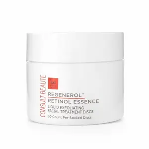 Regenerol, Retinol Essence Exfoliating Treatment Discs, Texture Refining & Micro-Exfoliating Serum Pads, Anti-Aging Skincare, 60-120 Pre-Soaked Discs