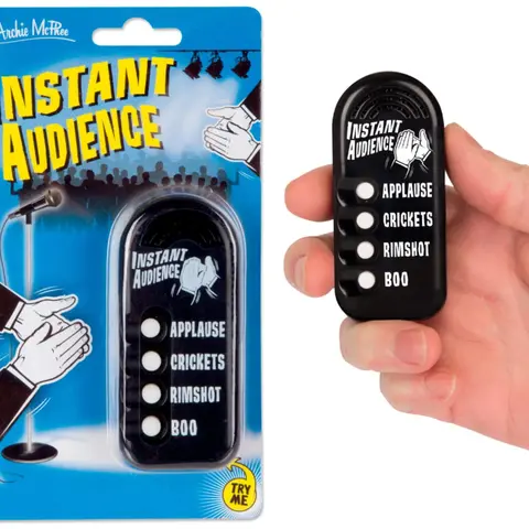 INSTANT AUDIENCE - Pocket Comedy Sound Machine Noise Maker Toy - Archie McPhee
