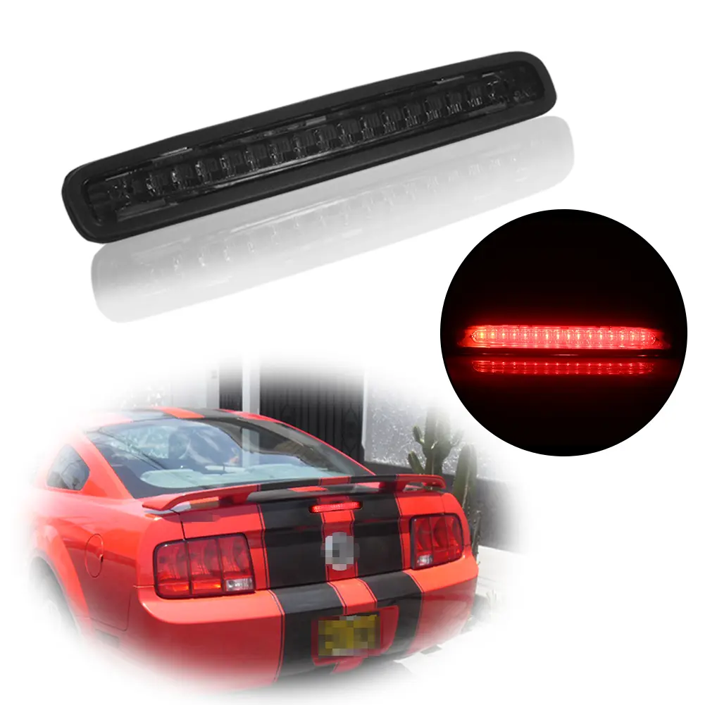 1PC Smoked Lens 16-LED Trunk Third 3rd Brake Light Kit For Ford Mustang 2005 2006 2007 2008 2009