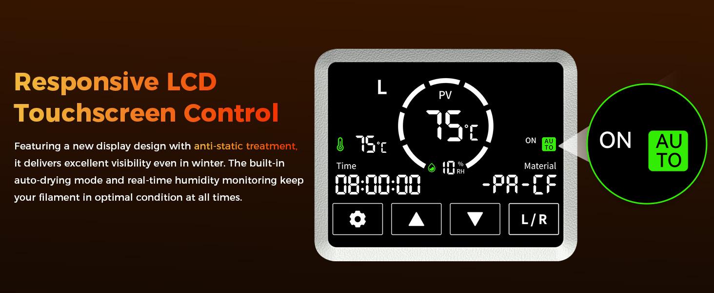 Creality SpacePi X4L Filament Dryer Box, 4-Spool Capacity, Rapid 75℃ Heating