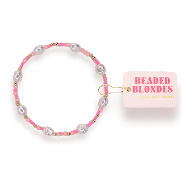 Flamingo Sprinkle Pearl Bracelet