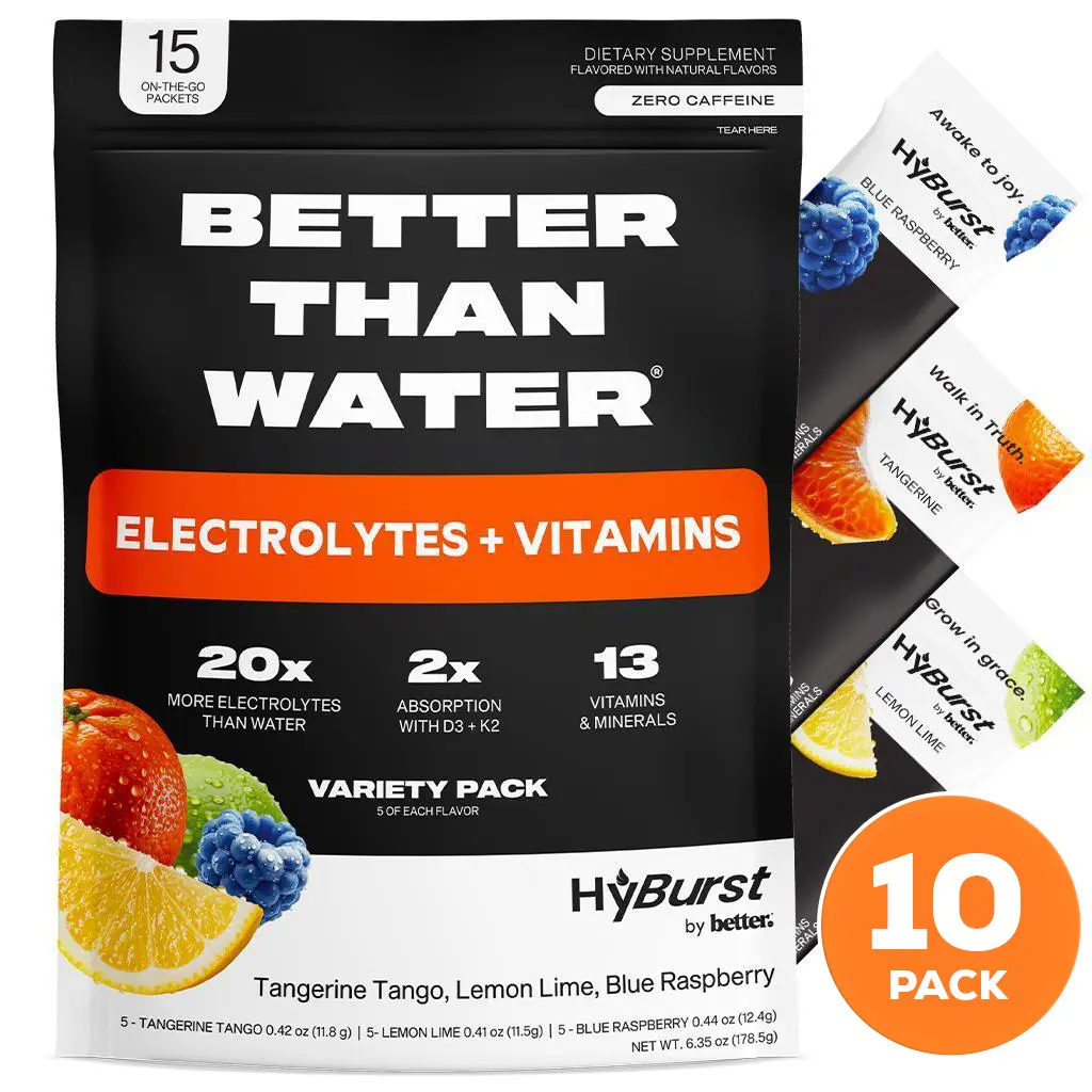Citrus Variety Pack | 10 PACKS | 150 Sticks | 13 Vitamins & Minerals | D3 + K2 For Better Absorption