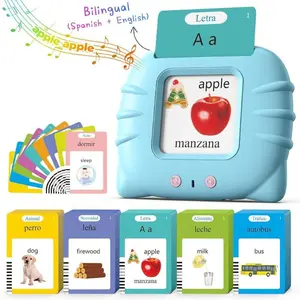 Bilingual English & Spanish Talking Flash Cards for Toddlers - 224 Sight Words Interactive Educational Toy for Kids Ages 1-8 - Perfect for Children’s Day & Summer Holidays