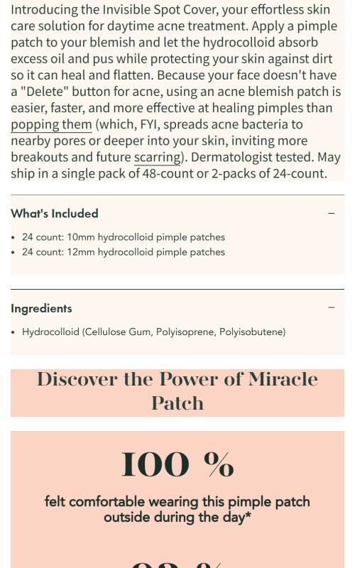 Invisible Spot Cover