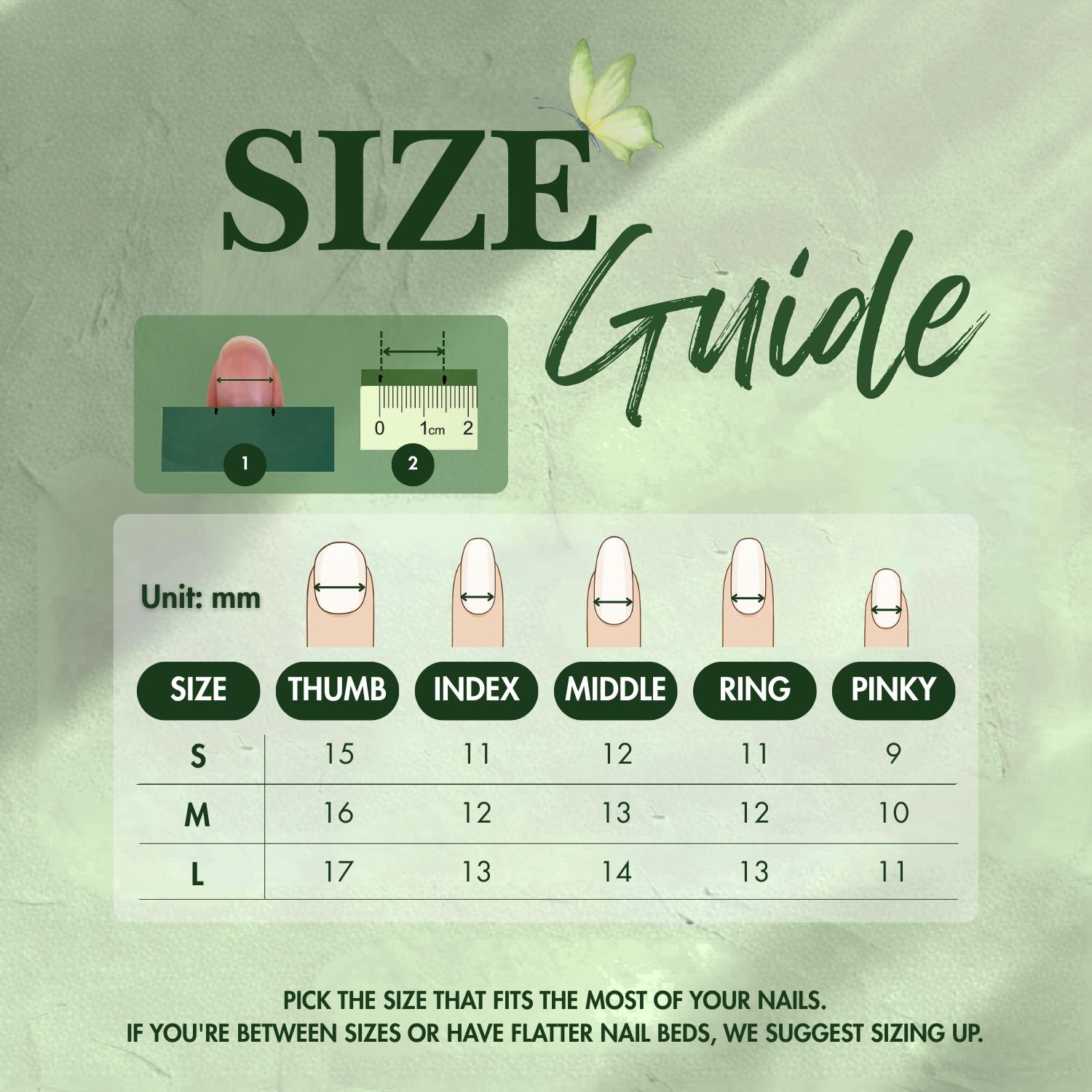 NailPhoria SPRING REVERIE Collection - Handmade Press-On Nails | Reusable, Salon-Quality, Long-Lasting, Glossy Design