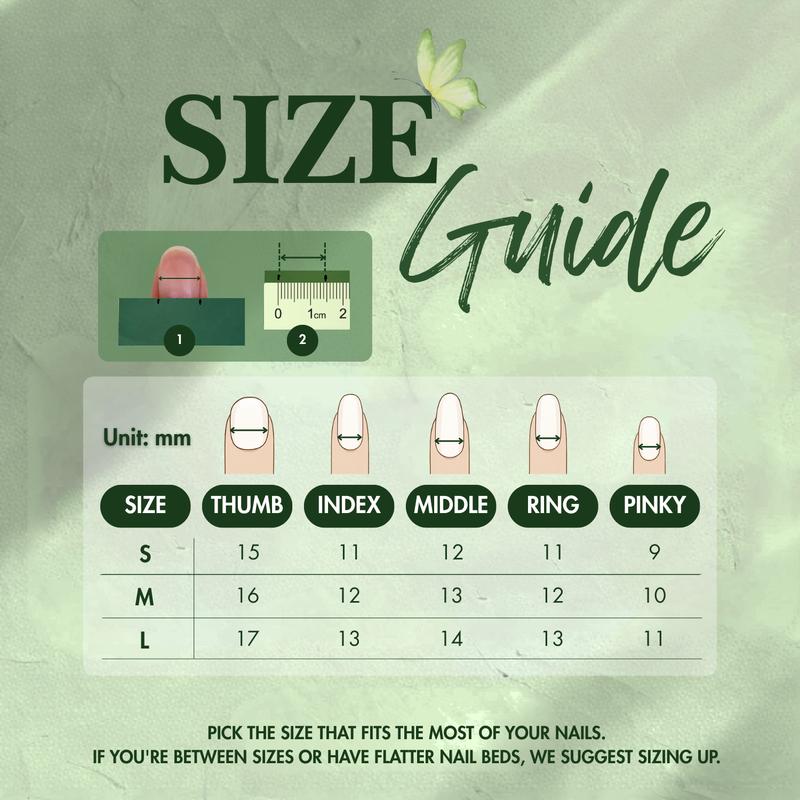 NailPhoria SPRING Collection - Handmade Press-On Nails | Reusable, Salon-Quality, Long-Lasting, Glossy Design