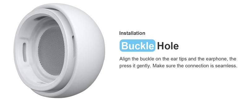 6 Pairs Replacement Ear Tips for AirPods Pro and AirPods Pro 2nd Generation with Noise Reduction Hole, Silicone Earbuds Tips